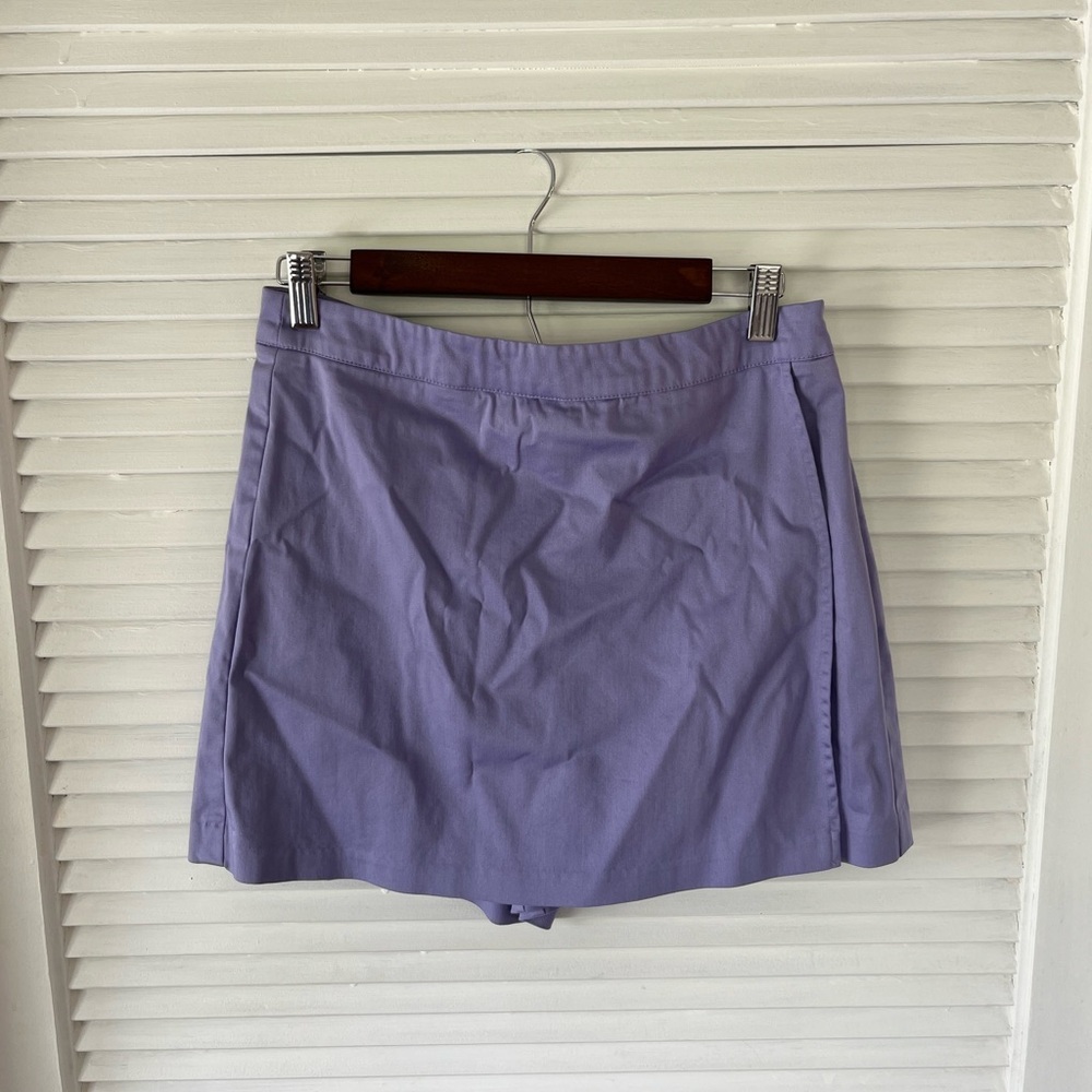 BOSTON PROPER size 10 SKORT (skirt/shorts) Wrap Side Zip